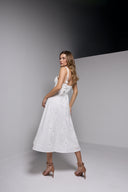 SOLEIL MIDI LINEN DRESS