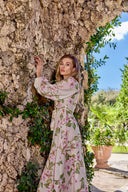 THE MARCELLE DRESS IN SAKURA BEIGE BLOOM