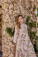 THE MARCELLE DRESS IN SAKURA BEIGE BLOOM