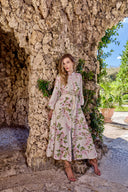 THE MARCELLE DRESS IN SAKURA BEIGE BLOOM