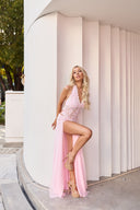 CALISTA 2 PIECE GOWN IN BABY PINK