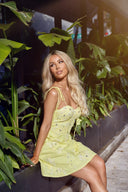 SOLEIL MINI LINEN DRESS IN YELLOW
