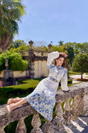 THE BLEU FLEUR MIDI DRESS