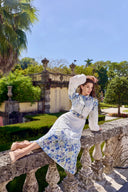THE BLEU FLEUR MIDI DRESS