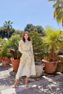 THE COLETTE DRESS IN VANILLA BLOOM