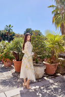 THE COLETTE DRESS IN VANILLA BLOOM
