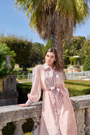THE CELINE DRESS IN BLUSH ORNAMENT