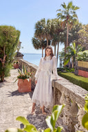 THE ISABELLE LACE MAXI DRESS IN WHITE