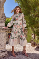 THE ROSA MIDI DRESS IN BEIGE