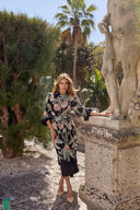 THE NOIR BOTANICA MIDI DRESS