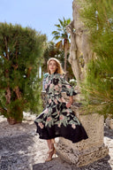 THE NOIR BOTANICA MIDI DRESS