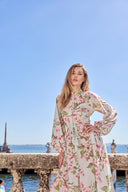 THE MARCELLE DRESS IN SAKURA BABY BLUE BLOOM