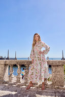 THE MARCELLE DRESS IN SAKURA BABY BLUE BLOOM