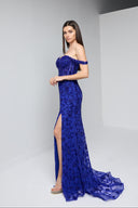 ELARA BUSTIER GOWN IN BLUE