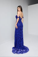 ELARA BUSTIER GOWN IN BLUE