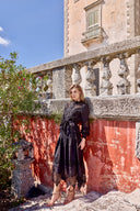 THE ISABELLE LACE MAXI DRESS IN BLACK