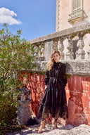 THE ISABELLE LACE MAXI DRESS IN BLACK