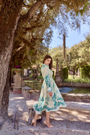 THE AMÉLIE DRESS IN EMERALD TOILE