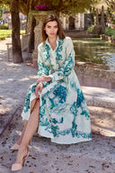 THE AMÉLIE DRESS IN EMERALD TOILE