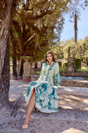 THE AMÉLIE DRESS IN EMERALD TOILE