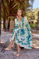 THE AMÉLIE DRESS IN EMERALD TOILE