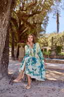 THE AMÉLIE DRESS IN EMERALD TOILE
