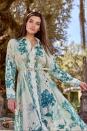 THE AMÉLIE DRESS IN EMERALD TOILE
