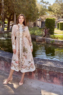 JULIETTE FLORAL BEIGE DRESS