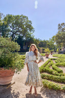 THE CELESTE BOTANICAL MIDI DRESS