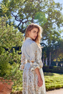 THE CELESTE BOTANICAL MIDI DRESS