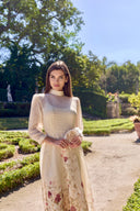 APRIL LONG FLOWY DRESS IN LIGHT YELLOW