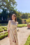 APRIL LONG FLOWY DRESS IN LIGHT YELLOW