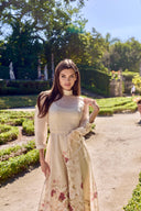 APRIL LONG FLOWY DRESS IN LIGHT YELLOW