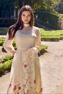 APRIL LONG FLOWY DRESS IN LIGHT YELLOW