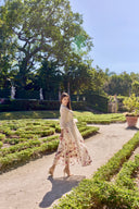 APRIL LONG FLOWY DRESS IN LIGHT YELLOW