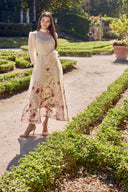 APRIL LONG FLOWY DRESS IN LIGHT YELLOW