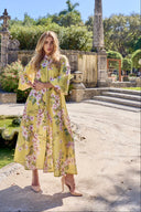 MIA FLORAL DRESS IN YELLOW