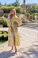 MIA FLORAL DRESS IN YELLOW