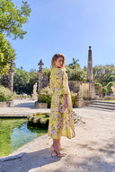 MIA FLORAL DRESS IN YELLOW