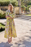 MIA FLORAL DRESS IN YELLOW
