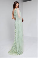 PALOMA BEADED GOWN IN MINT