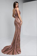 ARIANNE BEADED GOWN IN CHAMPAGNE