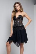 MALIA CORSET SET IN BLACK