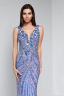 ARIANNE BEADED GOWN IN LAVENDER