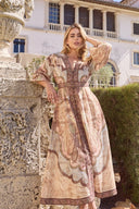 THE VALENTINA DRESS IN MOCHA PAISLEY