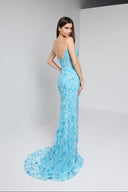 ELARA BUSTIER GOWN IN TURQUOISE
