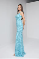 AZALEA GOWN IN TURQUOISE