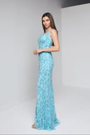 AZALEA GOWN IN TURQUOISE