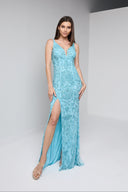 AZALEA GOWN IN TURQUOISE