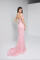 ELARA BUSTIER GOWN IN PINK